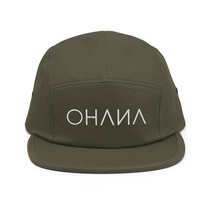 OHANA Triathlon Cap for chill. Five Panel model with OHANA logo on the front. Color green.