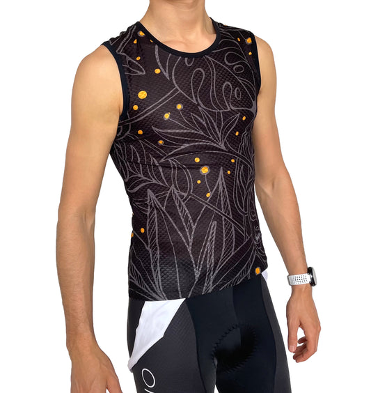 OHANA Triathlon Cycling Base Layer in color black for cycling with OHANA Triathlon logo and print. Cycling Base Layer with the best quality for extra comfort during your ride. Breathable and quick drying, ultra light and thermo-regulating fabrics.