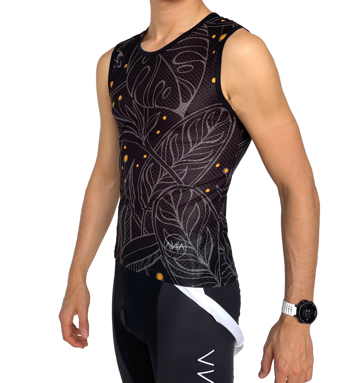 OHANA Triathlon Cycling Base Layer in color black for cycling with OHANA Triathlon logo and print. Cycling Base Layer with the best quality for extra comfort during your ride. Breathable and quick drying, ultra light and thermo-regulating fabrics.